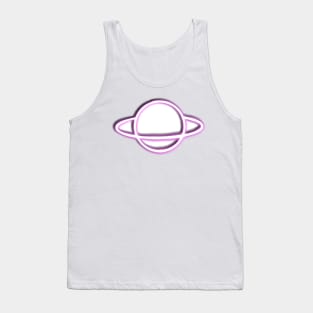 Neon pink/purple planet Tank Top